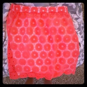 ⭐️⭐️Lilly Pultizer neon orange skirt. XS